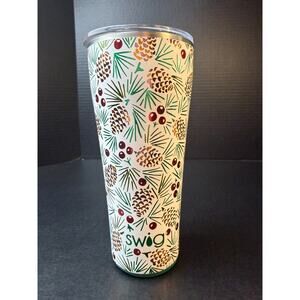 Swig Life 32oz Tumbler “All Spruced Up” Design Winter Holiday